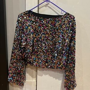 Sequin Multicolor Women's Top